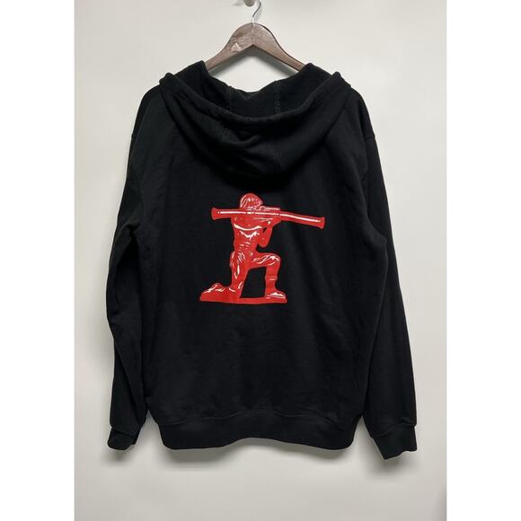 Carhartt Jacket Full Zip Hoodie Military Large Loose Fit Utility Black Soldier - Picture 5 of 9